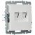 розетка компьютерная двойн. сп rj45 кат.5e brite рк10-2-брб механизм бел. iek br-k20-1-k01 от магазина Штепсель и батарейка. - фото_5