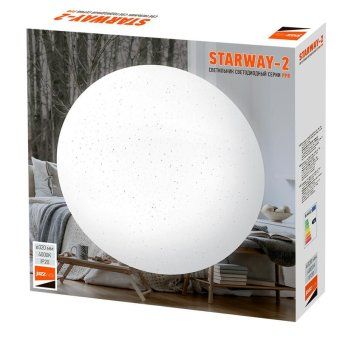 светильник светодиодный декоративный ppb starway-2 32вт 4000к ip20 d320х60 настенно-потолочный бытовой jazzway 5025493 от магазина Штепсель и батарейка. - фото_7