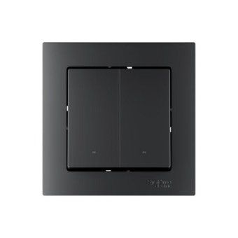 выключатель 2-кл. atlasdesign smart 10а (сх. 5) l+n с подсветкой zigbee механизм карбон se atn001053z от магазина Штепсель и батарейка. - фото_9
