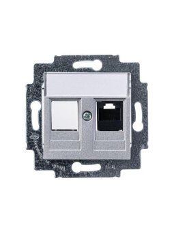 розетка компьютерная levit rj45 кат.5e с заглушкой серебр. abb 2chh295117a6070 от магазина Штепсель и батарейка. - фото_3