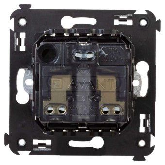 розетка 1-м сп 2мод. avanti "черный квадрат" 16а ip20 2p+e защ. шторки черн. dkc 4402003 от магазина Штепсель и батарейка. - фото_3