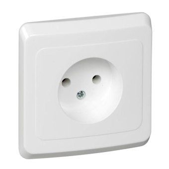 розетка 1-м сп этюд 16а ip20 250в без заземл. без защ. шторок бел. se pc16-001b от магазина Штепсель и батарейка.