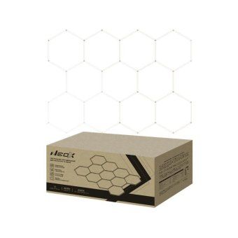 светильник светодиодный дбо-hexagon 11с-46065 460вт 6500к 230в 3256х2350мм 11 сот 0.5м шнур с вилкой neox 4690612066646 от магазина Штепсель и батарейка.