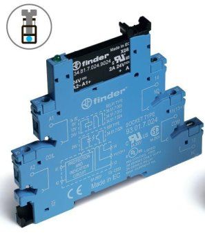 реле модульное интерфейсное 2а 240в ac 24в dc ip20 винт. клеммы finder 388170248240 от магазина Штепсель и батарейка.