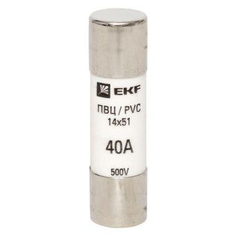 вставка плавкая цилиндрическая пвц 14х51 40а ekf pvc-14x51-40 от магазина Штепсель и батарейка. - фото_2