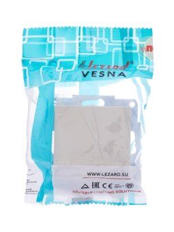 выключатель 1-кл. сп vesna механизм крем. lezard 742-0388-100 от магазина Штепсель и батарейка.