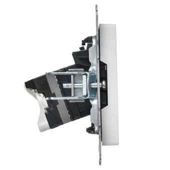 розетка компьютерная сп brite рк11-браб rj45 кат.6 механизм арктич. бел. iek br-k10-2-k91 от магазина Штепсель и батарейка. - фото_4