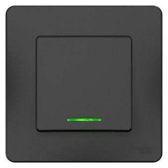 выключатель 1-кл. сп blanca 10а ip20 (сх. 1) 250в с подсветкой антрацит se blnvs010116 от магазина Штепсель и батарейка. - фото_6