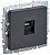 розетка компьютерная сп rj45 кат.5e brite рк10-брг механизм графит iek br-k10-1-k53 от магазина Штепсель и батарейка.
