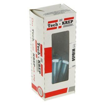 болт din933 с шестигранной головкой м10х50 оцинк. (уп.10шт) tech-krep 105217 от магазина Штепсель и батарейка.