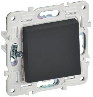 выключатель проходной 1-кл. skandy 10а sk-v02g графит iek sk-v12-0-10-k53 от магазина Штепсель и батарейка.
