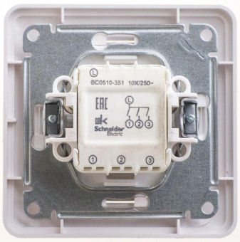 выключатель 3-кл. сп w59 10а ip20 10ax в сборе бел. se vs0510-351-18 от магазина Штепсель и батарейка. - фото_2