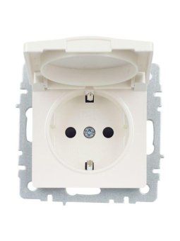 розетка brite рсбш10-3-брж 16а ip20 с заземл. защ. шторки с крышкой механизм жемчуж. iek br-r16-16-k36 от магазина Штепсель и батарейка. - фото_2