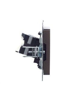 розетка компьютерная сп rj45 кат.5e brite рк10-бртб механизм бронза iek br-k10-1-k45 от магазина Штепсель и батарейка. - фото_3