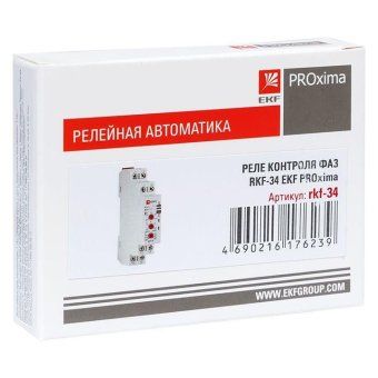 реле контроля фаз rkf-34 proxima ekf rkf-34 от магазина Штепсель и батарейка.
