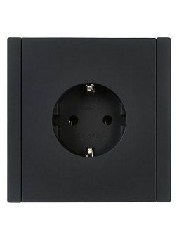 розетка сп forte&piano fp116 16а с заземл. без защ. шторок винт. крепл. черн. iek fp-r11-16-k02 от магазина Штепсель и батарейка. - фото_2