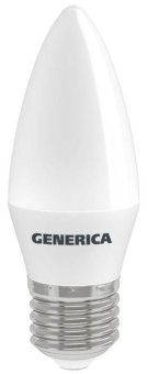 лампа светодиодная c35 10вт свеча 6500к e27 230в generica ll-c35-10-230-65-e27-g от магазина Штепсель и батарейка. - фото_2