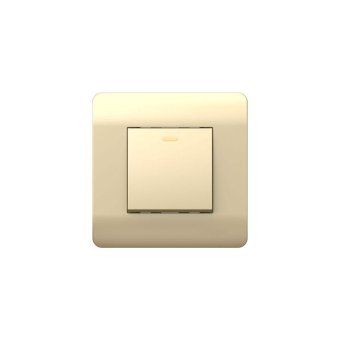 выключатель 1-кл. new3-e 10а с подсветкой шампань chint 431392 от магазина Штепсель и батарейка.