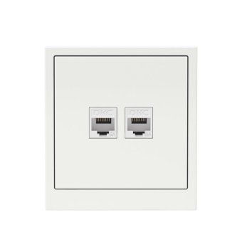 розетка компьютерная 2-м kant rj45 кат.6a без шторки бел. магнолия dkc 7000674 от магазина Штепсель и батарейка. - фото_6