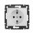 розетка 1-м сп valena 16а ip21 230/250в 2p+e с заземл. защ. шторки на винтах механизм бел. leg 774421 от магазина Штепсель и батарейка.