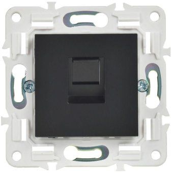 розетка компьютерная rj45 кат.5e skandy sk-k01bl черн. iek sk-k10-1-k02 от магазина Штепсель и батарейка. - фото_2