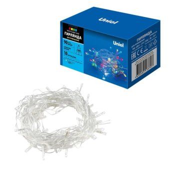 гирлянда led uld-s1000-090/sta multi ip20 10м 90 диодов разноцвет. свет провод прозр. uniel ul-00007179 от магазина Штепсель и батарейка. - фото_3