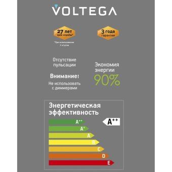 лампа светодиодная филаментная loft 271 d125le 4вт 1800к e27 voltega 8562 от магазина Штепсель и батарейка. - фото_4