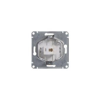 розетка телефонная 1-м сп glossa rj11 механизм бел. se gsl000181t от магазина Штепсель и батарейка. - фото_5