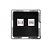 розетка компьютерная + телефонная 2-м сп w59 rj45 + rj11 кат.5e 1а механизм черн. бархат se rsi-251tk5e-6-86 от магазина Штепсель и батарейка.