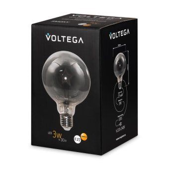 лампа светодиодная loft led g95 3вт 3000к e27 voltega 8521 от магазина Штепсель и батарейка. - фото_7