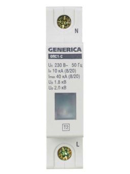 ограничитель перенапряжения опс1-c 1р 10/40ка 230в generica mop20-1-c-g от магазина Штепсель и батарейка. - фото_3