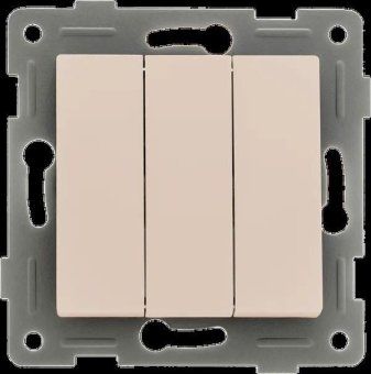 выключатель 3-кл. сп ugra 10а ip20 250в механизм беж. gusi с11в3-003 от магазина Штепсель и батарейка.