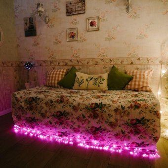 гирлянда светодиодная "мишура led" 3м 288led роз. 18вт 220-240в ip20 провод пвх прозр. neon-night 303-607 от магазина Штепсель и батарейка. - фото_9