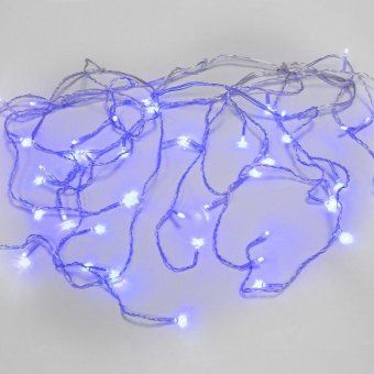 гирлянда светодиодная "айсикл" (бахрома) 1.8х0.5м 48led син. 4.1вт 230в ip20 провод прозр. neon-night 255-013 от магазина Штепсель и батарейка. - фото_15