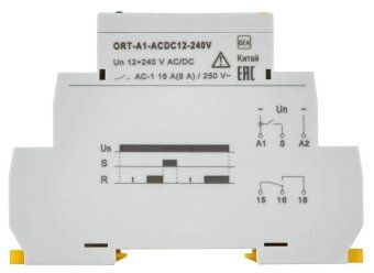 реле задержки включения ort 1 контакт 12-240в ac/dc iek ort-a1-acdc12-240v от магазина Штепсель и батарейка. - фото_4