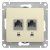 розетка компьютерная 2-м glossa rj45 кат.5e механизм беж. se gsl000285kk от магазина Штепсель и батарейка.
