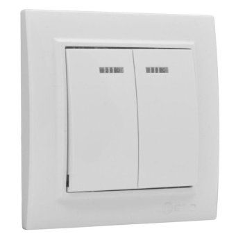 выключатель 2-кл. сп минск 10а ip20 с индикатором бел. basic ekf erv10-123-10 от магазина Штепсель и батарейка. - фото_6