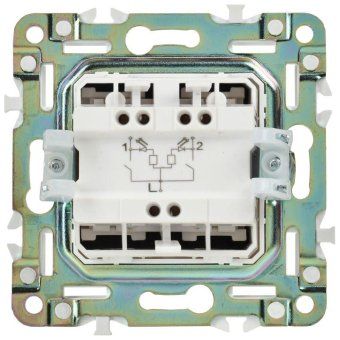 выключатель проходной 2-кл. skandy 10а sk-v10bl с индикацией черн. iek sk-v22-1-10-k02 от магазина Штепсель и батарейка. - фото_2