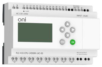 модуль цпу плк 410 14 di 8 ro 220в ac с ethernet портом с экраном oni plc-410-cpu-14d08r-1ac-00 от магазина Штепсель и батарейка. - фото_4