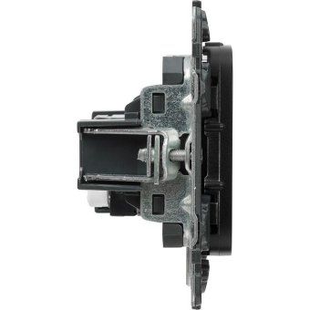 розетка компьютерная 1-м valena allure rj45 кат.5e utp с лицев. панелью механизм антрацит leg 753950 от магазина Штепсель и батарейка. - фото_4