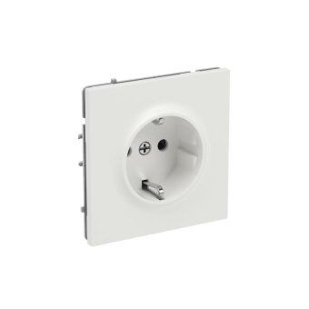 розетка силовая kant 2p+e без шторки бел. песок dkc 7010033 от магазина Штепсель и батарейка. - фото_2