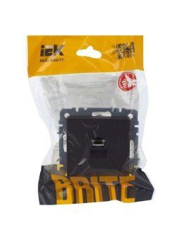 розетка компьютерная сп rj45 кат.5e brite рк10-бртб механизм бронза iek br-k10-1-k45 от магазина Штепсель и батарейка. - фото_7