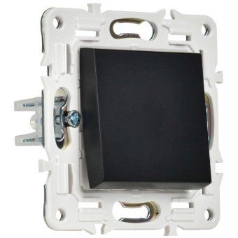 выключатель 1-кл. skandy 10а sk-v01bl черн. iek sk-v10-0-10-k02 от магазина Штепсель и батарейка. - фото_3