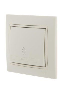 переключатель проходной 1-кл. сп mira 10а ip20 со вставкой крем. lezard 701-0303-105 от магазина Штепсель и батарейка. - фото_2