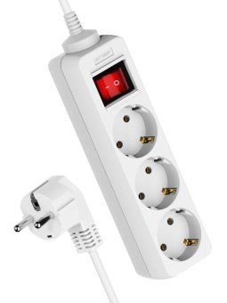 удлинитель 3х5м с заземл. 16а ip20 пвс 3х1 с выкл. космос yksm5m-3g-z-v(k) от магазина Штепсель и батарейка.
