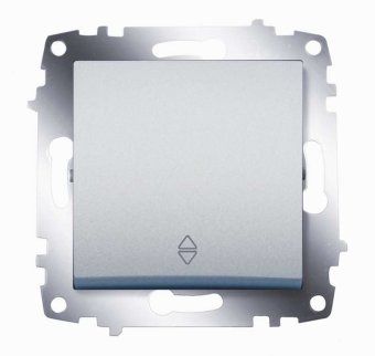 переключатель 1-кл. сп cosmo 10а ip20 (сх. 6) механизм алюм. abb 619-011000-209 от магазина Штепсель и батарейка.