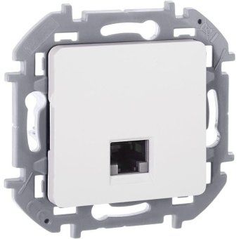 розетка компьютерная inspiria rj45 кат.6 utp механизм бел. leg 673830 от магазина Штепсель и батарейка. - фото_7