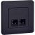 розетка компьютерная 2-м inspiria rj45 кат.5e utp антрацит iek 673838 от магазина Штепсель и батарейка. - фото_3