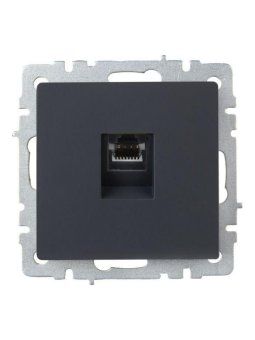 розетка компьютерная сп rj45 кат.5e brite рк10-брг механизм графит iek br-k10-1-k53 от магазина Штепсель и батарейка. - фото_2