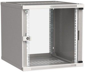 шкаф linea we 9u 600х600мм стекл. дверь сер. itk lwe3-09u66-gf от магазина Штепсель и батарейка.